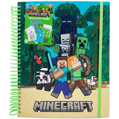 Merkloos / Sans Marque Minecraft super activiteitenboek met stickers Multi kleuren Merkloos / Sans Marque Minecraft super activiteitenboek met stickers Multi kleuren
