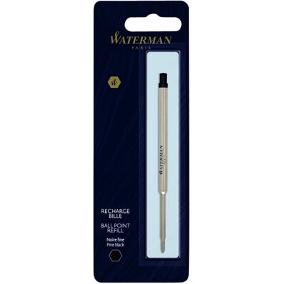 Waterman -navulling voor balpen fijne penpunt met zwarte inkt 1 stuk Waterman -navulling voor balpen fijne penpunt met zwarte inkt 1 stuk