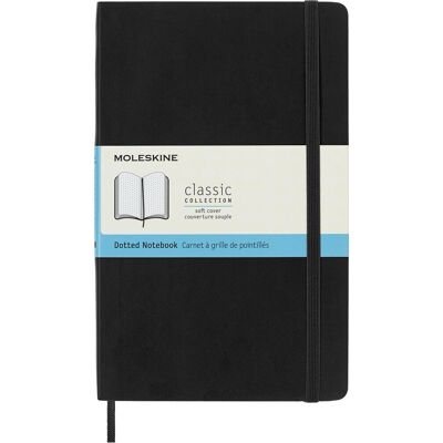 Moleskine classic notitieboek - large - softcover - gestippeld - zwart Moleskine classic notitieboek - large - softcover - gestippeld - zwart