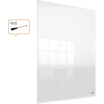 Nobo draagbaar, droog uitwisbaar mini whiteboard voor bureau of aan de muur - 600 x 450 millimeter - inclusief whiteboard marker en montage pads - transparant acryl Nobo draagbaar, droog uitwisbaar mini whiteboard voor bureau of aan de muur - 600 x 450 millimeter - inclusief whiteboard marker en montage pads - transparant acryl
