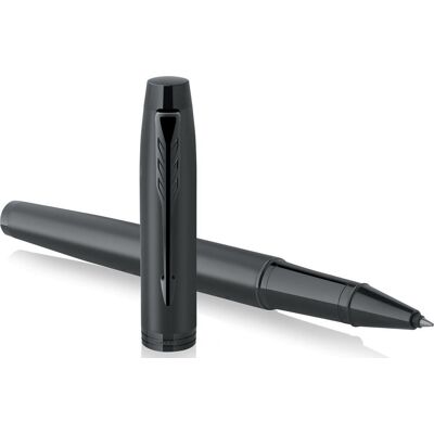 Parker im-rollerbalpen matzwart met zwarte afwerking fijne punt met navulling met zwarte inkt geschenkverpakking Parker im-rollerbalpen matzwart met zwarte afwerking fijne punt met navulling met zwarte inkt geschenkverpakking