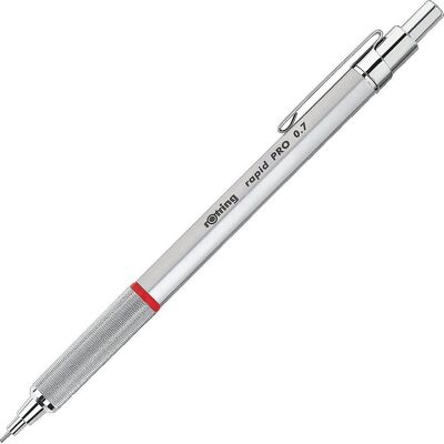Rotring rapid pro-vulpotlood 0,7 mm chroom Rotring rapid pro-vulpotlood 0,7 mm chroom