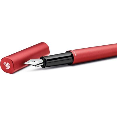 Pelikan ineo - vulpen - fiery red - rood - in metalen etui Pelikan ineo - vulpen - fiery red - rood - in metalen etui