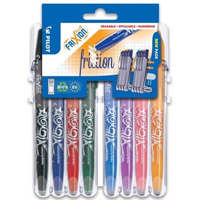 Pilot frixion - rollerball pennenset - uitwisbaar - 8 kleuren - in luxe blister Pilot frixion - rollerball pennenset - uitwisbaar - 8 kleuren - in luxe blister