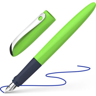 Schneider Schrijfwaren Schneider vulpen - wavy - penpunt a - groen - s-162134 Schneider Schrijfwaren Schneider vulpen - wavy - penpunt a - groen - s-162134