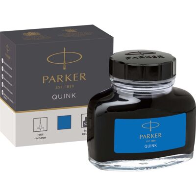 Parker vulpeninktfles uitwasbaare blauwe quink inkt 57 ml schrijfinkt voor vulpen Parker vulpeninktfles uitwasbaare blauwe quink inkt 57 ml schrijfinkt voor vulpen