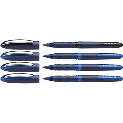 Schneider Schrijfwaren Schneider rollerbal - one business - etui 3+1 gratis - s-183084 Schneider Schrijfwaren Schneider rollerbal - one business - etui 3+1 gratis - s-183084