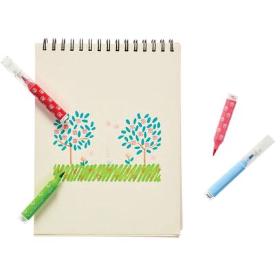 Ooly - stampables - dubbelzijdige stempel- en penseelstiften - 18 stuks Ooly - stampables - dubbelzijdige stempel- en penseelstiften - 18 stuks