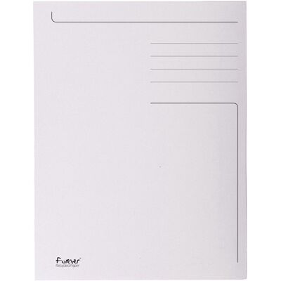 Exacompta 50x forever® bedrukte map met 3 kleppen - 280gm2 - 24x32 cm voor a4 - grijs - 448019e Exacompta 50x forever® bedrukte map met 3 kleppen - 280gm2 - 24x32 cm voor a4 - grijs - 448019e
