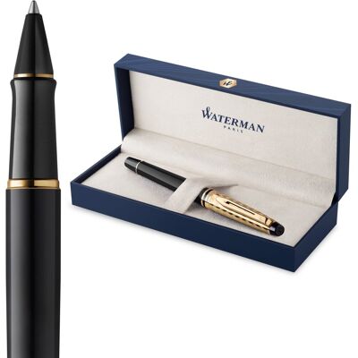 Waterman expert-rollerbalpen de opera-collectie zwart & goud geschenkverpakking Waterman expert-rollerbalpen de opera-collectie zwart & goud geschenkverpakking