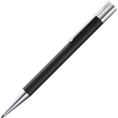 Lamy scala balpen 280 - van roestvrij staal - in matzwart, met draaisysteem, schrijfdikte m, grootvulling in zwart Lamy scala balpen 280 - van roestvrij staal - in matzwart, met draaisysteem, schrijfdikte m, grootvulling in zwart