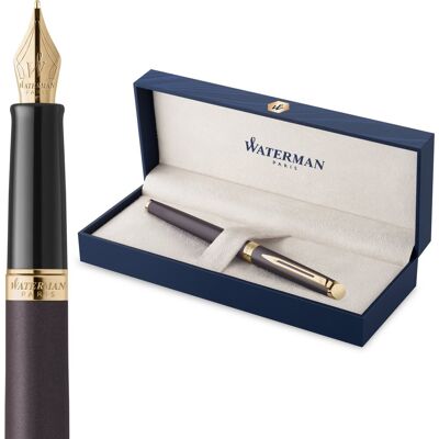 Waterman hémisphère vulpen de subtiele versie lavazwart roestvrijstalen fijne penpunt met geschenkdoos Waterman hémisphère vulpen de subtiele versie lavazwart roestvrijstalen fijne penpunt met geschenkdoos