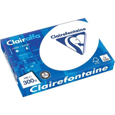 Clairefontaine - clairalfa - presentatiepapier - a4 - 300 grams - 125 vel Clairefontaine - clairalfa - presentatiepapier - a4 - 300 grams - 125 vel