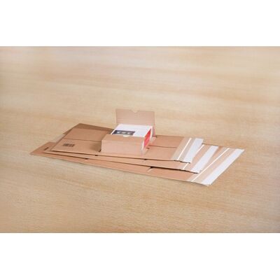 Raadhuis wikkelverpakking - 249x165x60mm - a5+ - bruin - 10 stuks Raadhuis wikkelverpakking - 249x165x60mm - a5+ - bruin - 10 stuks