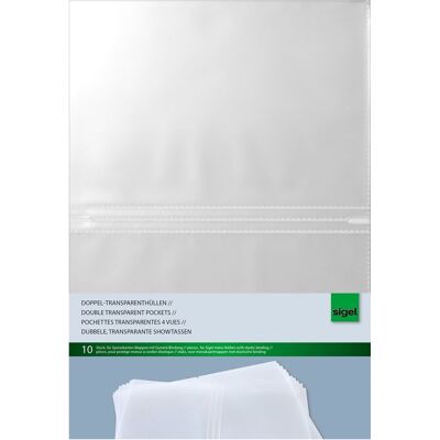 Sigel insteekhoezen - a5 - geschikt voor menukaart mappen - 10 stuks - si-sm181 Sigel insteekhoezen - a5 - geschikt voor menukaart mappen - 10 stuks - si-sm181