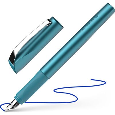 Schneider Schrijfwaren Schneider vulpen - ceod shiny - shiny teal - penpunt m - s-168657 Schneider Schrijfwaren Schneider vulpen - ceod shiny - shiny teal - penpunt m - s-168657