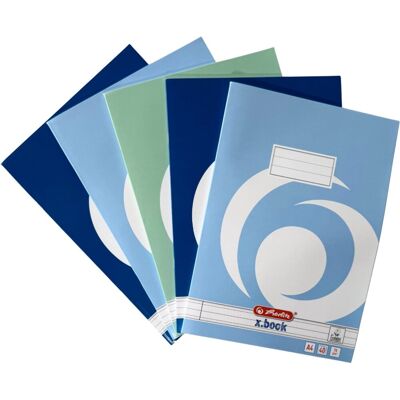 Herlitz schriften - a4 - lijn - 40 vel - assorti - 5 stuks Herlitz schriften - a4 - lijn - 40 vel - assorti - 5 stuks