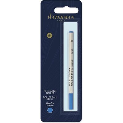 Waterman rollerballpen vullingen fijne punt met blauwe inkt 1 stuk Waterman rollerballpen vullingen fijne punt met blauwe inkt 1 stuk