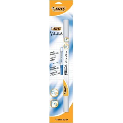 BIC zelfklevende rollen (whiteboard vellen) velled formaat 45 x 50 cm BIC zelfklevende rollen (whiteboard vellen) velled formaat 45 x 50 cm