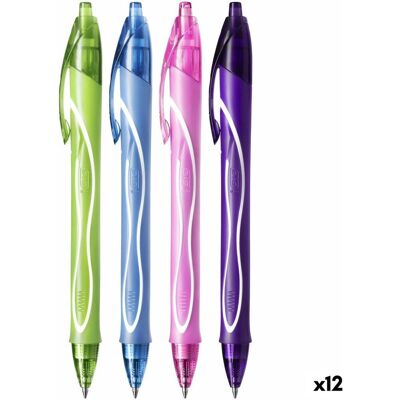 BIC Gelpen gel-ocity quick dry 4 colours 12 stuks BIC Gelpen gel-ocity quick dry 4 colours 12 stuks