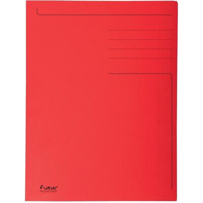 Exacompta 50x forever® bedrukte map met 3 kleppen - 280gm2 - 24x32 cm voor a4 - rood - 448003e Exacompta 50x forever® bedrukte map met 3 kleppen - 280gm2 - 24x32 cm voor a4 - rood - 448003e