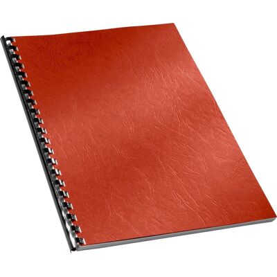 GBC omslag a4 lederprint 250 gr. rood (100) GBC omslag a4 lederprint 250 gr. rood (100)