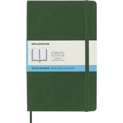 Moleskine classic notitieboek - large - softcover - gestippeld - mirte groen Moleskine classic notitieboek - large - softcover - gestippeld - mirte groen