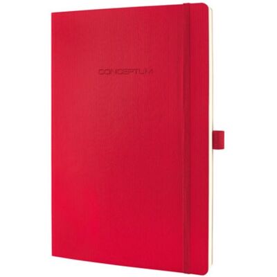 Sigel notitieboek conceptum pure a4 softcover rood 194 pagina's 80 grams geruit Sigel notitieboek conceptum pure a4 softcover rood 194 pagina's 80 grams geruit