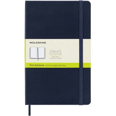 Moleskine classic notitieboek - large - hardcover - blanco - saffier blauw Moleskine classic notitieboek - large - hardcover - blanco - saffier blauw