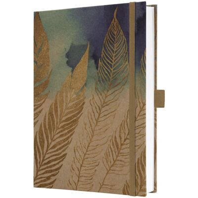 Sigel jolie notitieboek a5 kraft pure feathers met lijn Sigel jolie notitieboek a5 kraft pure feathers met lijn