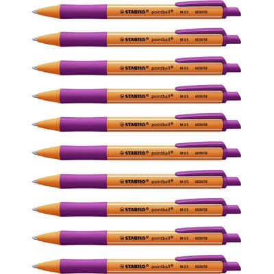 STABILO Paarse Pointball Herbruikbare Milieuvriendelijke Balpen - Pen STABILO Paarse Pointball Herbruikbare Milieuvriendelijke Balpen - Pen