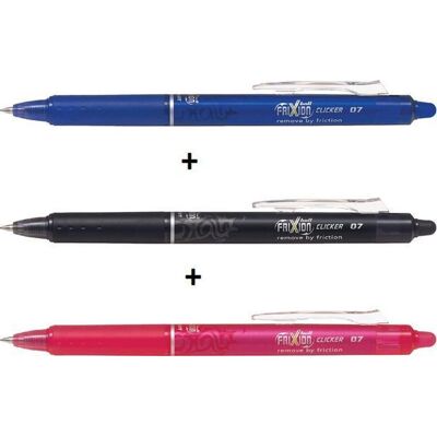 Pilot Frixon ball clicker medium 3 stuks (rood, blauw en zwart) Pilot Frixon ball clicker medium 3 stuks (rood, blauw en zwart)
