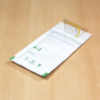 Raadhuis luchtkussenenvelop - 140x225mm - b12 - met plakstrip - wit - 200 stuks Raadhuis luchtkussenenvelop - 140x225mm - b12 - met plakstrip - wit - 200 stuks