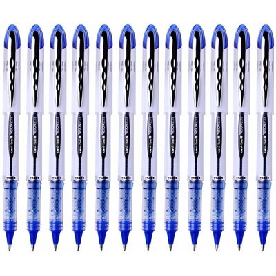 Uni-ball Liquid ink ballpoint pen vision elite ub-200 donkerblauw 12 stuks Uni-ball Liquid ink ballpoint pen vision elite ub-200 donkerblauw 12 stuks