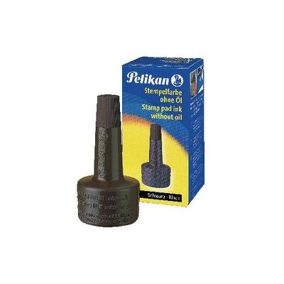 Pelikan Stempel inkt 4k 28ml zwart sneldrogend Pelikan Stempel inkt 4k 28ml zwart sneldrogend