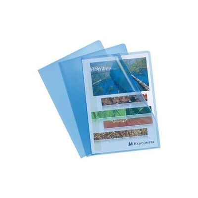 L-mappen Hetzel 56112E blauw PVC A4 L-mappen Hetzel 56112E blauw PVC A4