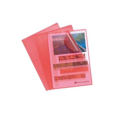 L-mappen Hetzel 56115E rood PVC A4 L-mappen Hetzel 56115E rood PVC A4