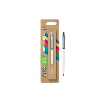 Parker jotter originals balpen klassieke witte afwerking medium punt blauwe inkt Parker jotter originals balpen klassieke witte afwerking medium punt blauwe inkt
