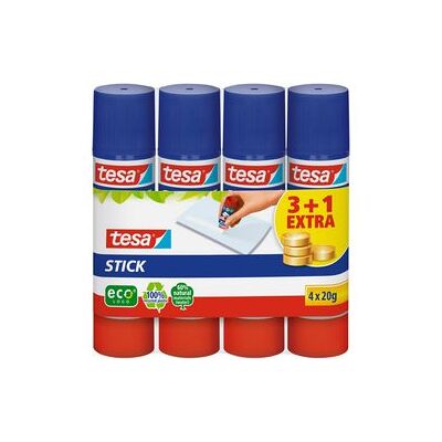 Tesa ® lijmstift stick eco 20g, 3 + 1 gratis Tesa ® lijmstift stick eco 20g, 3 + 1 gratis