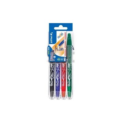 Pilot frixion - rollerbal pennenset - zwart blauw groen rood - 4 stuks Pilot frixion - rollerbal pennenset - zwart blauw groen rood - 4 stuks
