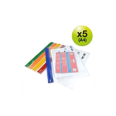 Gripzakken Rapesco 1503 A4+ kleurassortiment Gripzakken Rapesco 1503 A4+ kleurassortiment