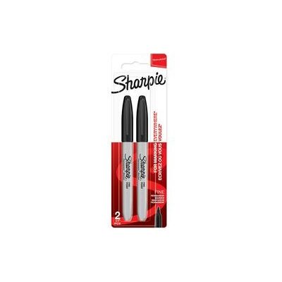 Sharpie -permanentmarkers fijne punt zwarte inkt 2 stuks Sharpie -permanentmarkers fijne punt zwarte inkt 2 stuks