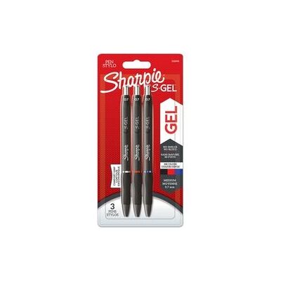 Sharpie s-gel gelpennen medium punt (0,7 mm) zwarte, rode en blauwe inkt 3 stuks Sharpie s-gel gelpennen medium punt (0,7 mm) zwarte, rode en blauwe inkt 3 stuks