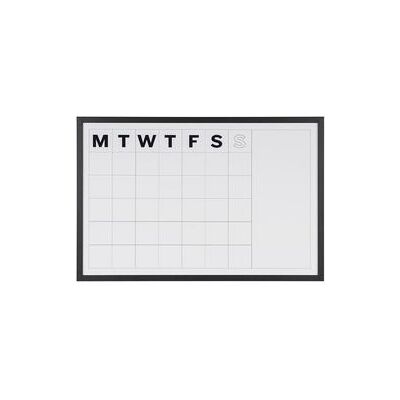 Kalender Bi-Office wit zwarte frame Kalender Bi-Office wit zwarte frame