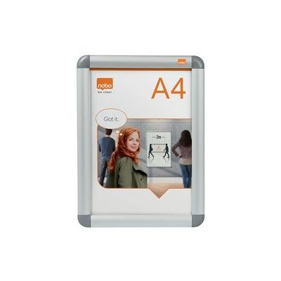 Nobo aluminium a4 kliklijst voor documenten en poster - inclusief muurbevestigingsmateriaal Nobo aluminium a4 kliklijst voor documenten en poster - inclusief muurbevestigingsmateriaal