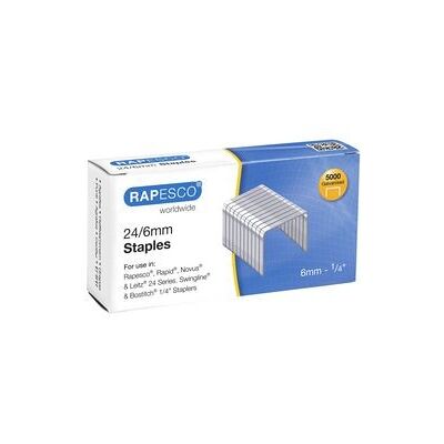 Nietjes Rapesco S24602Z3 Staal Zilver Pak van 5000 Nietjes Rapesco S24602Z3 Staal Zilver Pak van 5000