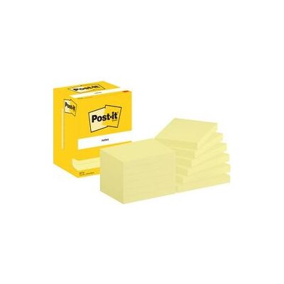 Post-it Zelfklevende memoblaadjes 657-cy 76x102mm effen geel Post-it Zelfklevende memoblaadjes 657-cy 76x102mm effen geel