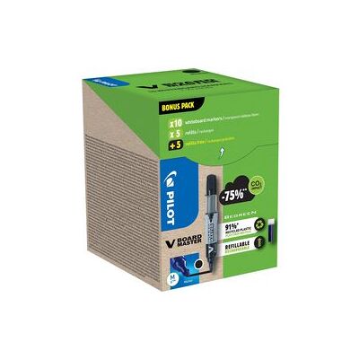 Pilot Whiteboard-marker greenpack zwart Pilot Whiteboard-marker greenpack zwart