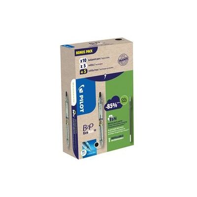 Pilot ecoball b2p begreen balpen medium punt 0 3 mm 10 stuks + 10 vullingen zwart Pilot ecoball b2p begreen balpen medium punt 0 3 mm 10 stuks + 10 vullingen zwart