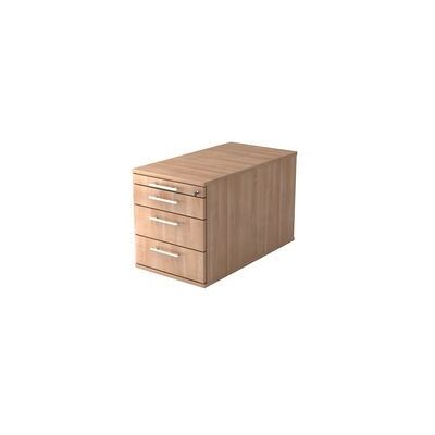 Hammerbacher Rollcontainer 80cm - Nussbaum - 3 Schub - Rollcontainer 80cm Hammerbacher Rollcontainer 80cm - Nussbaum - 3 Schub - Rollcontainer 80cm